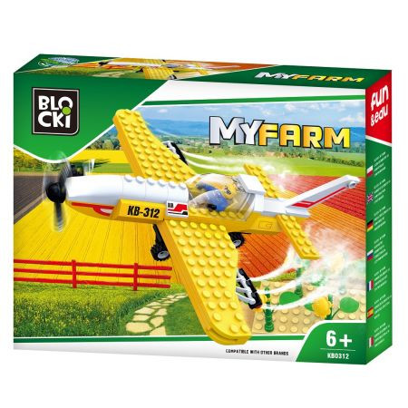 SCATOLA BLOCCHI COSTRUZIONI MATTONCINI COMPATIBILI LEGO FATTORIA CON AEREO  AGRO MY FARM LIBRICINO+GIOCATTOLI EDUCATIVI Parole e Pensieri