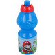 BORRACCIA SUPER MARIO NINTENDO ORIGINAL IN PP 400ML CON STAMPA TAPPO ROSSO RICHIUDIBILE CON DOSATORE IN PLASTICA