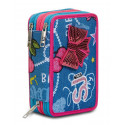 ASTUCCIO SCUOLA 3 ZIP SJ GANG JUSTDENIM GIRL FIOCCO INTE.45PZ.ALTA QUALITÀ PENNA CANCEL.FRIXION/GIOTTO/PRITT/SEVEN ITALY