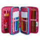 ASTUCCIO SCUOLA 3 ZIP SJ GANG SPEEDLED GIRL CONTENUTO ALTA QUALITÀ 45PZ.PENNA CANC.FRIXION/GIOTTO/PRITT/LYRA.SEVEN ITALY