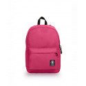 ZAINO AMERICANO INVICTA CARLSON WASHED BACKPACK FUCSIA 42X30X18CM 2 ZIP 1 TASCHA CON ZIP GARANZIA 4 ANNI SEVEN ITALY