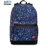 ZAINO SCUOLA ORGANIZZATO SEVEN REVERSIBILE BACKPACK COLOR SPOTS DOUBLE PROJECT 43X31X24CM 2 ZIP +2 TASCHE ZIP GAR.4 ANNI