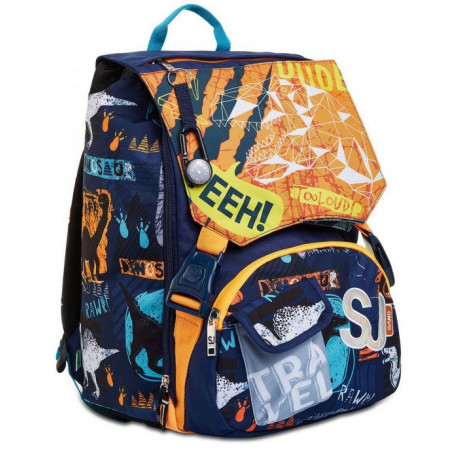 ZAINO SCUOLA SDOPPIABILE BIG SJ GANG TRAVELLER BOY LO ZAINO CHE SFOGLI E CAMBIA QUANDO VUOI 27X41X22CM 28L SEVEN ITALY Parole e Pensieri