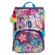 ZAINO SCUOLA SDOPPIABILE BIG SJ GANG MULTICOLOR GIRL LO ZAINO CHE SFOGLI E CAMBIA QUANDO VUOI 27X41X22CM 28L SEVEN ITALY