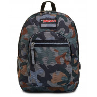 ZAINO SEVEN FREETHINK BOY MILITARY ZAINO SCUOLA ORGANIZZATO 45X33X22CM 2 ZIP 2 TASCHE C/ZIP + USB SEVEN ITALY GAR.4 ANNI