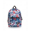 ZAINO SCUOLA ORGANIZZATO INVICTA JELEK FANTASY FLOREAL BACKPACK 43X32X24CM 2 ZIP 2 TASCHE C/ZIP GARANZ.4ANNI SEVEN ITALY