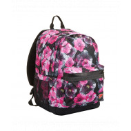 ZAINO SCUOLA SEVEN REVERSIBILE BACKPACK PRO XXL NERO FIORI ROSA DOUBLE PROJECT POWER BANK 44X32X20CM 2 ZIP GARAN.4 ANNI