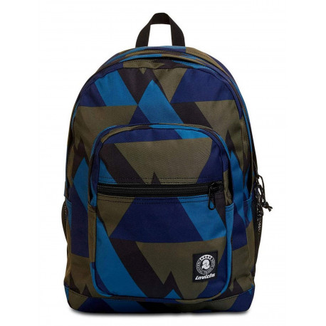 ZAINO SCUOLA ORGANIZZATO INVICTA FANTASY JELEK BACKPACK MULTICOLOR43X32X24CM 2 ZIP 2 TASCHE C/ZIP GAR.4 ANNI SEVEN ITALY