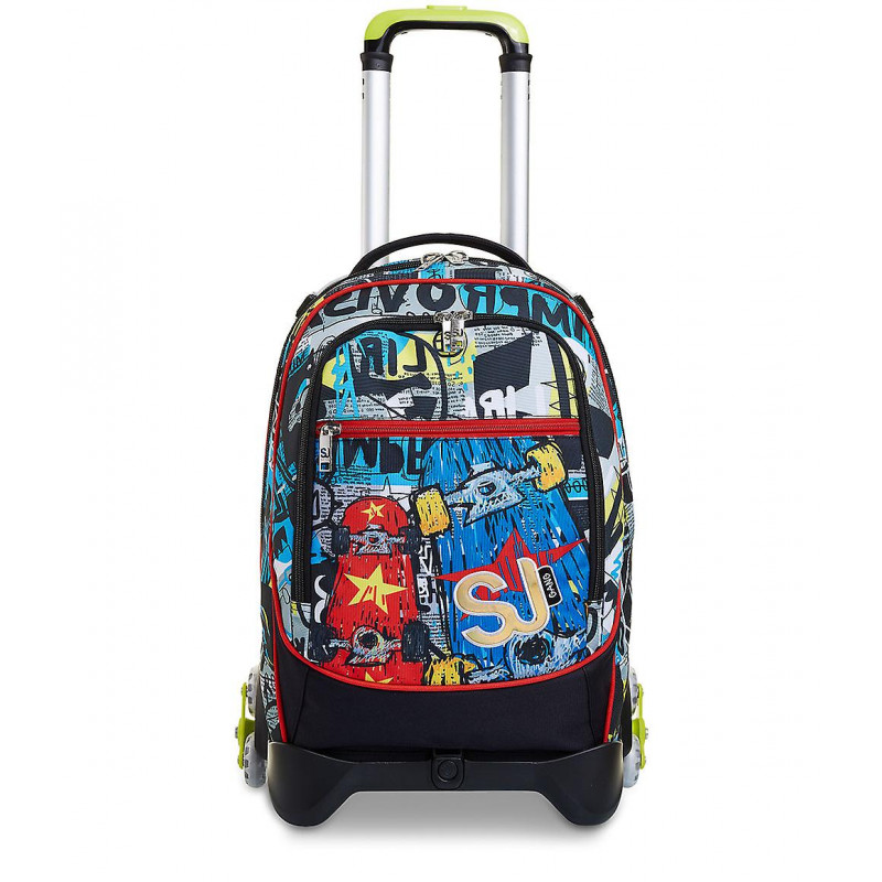 ZAINO SCUOLA TROLLEY 3WD BY SJ GANG SEVEN SPEEDLED BOY ZAINO CON TROLLEY 3  RUOTE SGANCIABILESEVEN JUNIOR 2021 ITALY - Parole e Pensieri