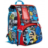 ZAINO SCUOLA SDOPPIABILE BIG SJ GANG SPEEDLED BOY 27X41X22CM 28 LT.LO ZAINO CHE CAMBIA QUANDO VUOI TU SJ SEVEN ITALY