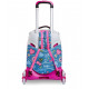 ZAINO SCUOLA TROLLEY 3WD BY SJ GANG JUST DANIM GIRL MULTICOLOR 37X51X27 TROLLEY STACCABILE FUCSIA SEVEN JUNIOR ITALY