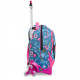 ZAINO SCUOLA TROLLEY 3WD BY SJ GANG JUST DANIM GIRL MULTICOLOR 37X51X27 TROLLEY STACCABILE FUCSIA SEVEN JUNIOR ITALY