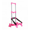 CARRELLINO PORTA ZAINO SJ GANG 3WD PIEGHEVOLE FUCSIA CON FASCIA BLOCCA ZAINO BE BOX 28X52X31CM GARAN.2ANNI SEVEN ITALY