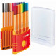 PENNE STABILO POINT 88 FINELINER PUNTA F 0,4MM 20 PENNE COLOR PARADE ASSORTITI IN BOX TRASPARENTE STABILO COD.8820-03