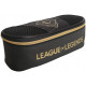 ASTUCCIO OVALE LEAGUE OF LEGEND ORIGINAL NERO ORO 22X11X6CM 1 ZIP ASTUCCIO SCUOLA ORGANIZZATO PANINI SCUOLA ITALY