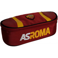 ASTUCCIO OVALE ORGANIZZATO SCUOLA AS ROMA 22X10X6,5CM 1 ZIP E PATTINA PORTA PENNE PRODOTTO UFFICIALE.PANINI SCUOLA ITALY