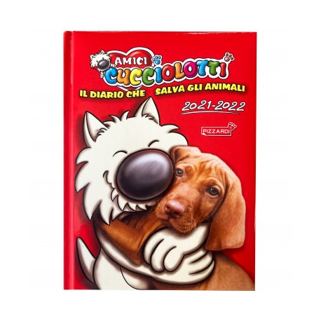 IL LIBRO DIARIO CHE SALVA GLI ANIMALI AMICI CUCCIOLOTTI FUMETTI E GIOCHI COPERTINA ROSSA IMBOTTITA PANINI SCUOLA ITALY