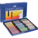 SCATOLA 36 CRETE PASTELLI COLORI BRILLANTI CANCELLABILI MESCOLABILI PRIVI DI ACIDI CREATIVE STUDIO QUALITY FABER CASTELL