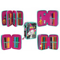 ASTUCCIO 3 ZIP UNICORN MAGIC GOPOP ORGANIZZATO 43PZ PENNA CANC.FRIXION PENNAR.MATITE GIOTTO+ACCESS.GIOCHI PREZIOSI ITALY