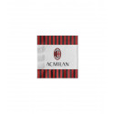 CONFEZIONE 20 TOVAGLIOLI DI CARTA 2 VELI AC MILAN 33X33CM ROSSONERI E BIANCO CON LOGO OFFICIAL PRODUCT BIGIEMME ITALY