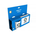 SET 2 PZ.MELANINA TAZZA +PORTAMERENDA FC INTERNAZIONALE17X12X6CM BIANCO CON LOGO OFFICIAL PRODUCT ROYAL IN.MADE IN ITALY