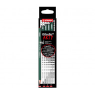 OTHELLO ARTY HARD SET 6 MATITE GRAFITE DURE 2PZ 4H-2PZ 3H-2PZ 2H-PER DISEGNARE FARE SCHIZZI E OMBREGGIATURE.STABILO