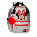 MINI ZAINO MINNIE MY PRETTY BOW MINNIE DISNEY 21X28X11CM TRAPUNTATO ZAINETTO TEMPO LIBERO LOVE TOPOLINA + GADGET