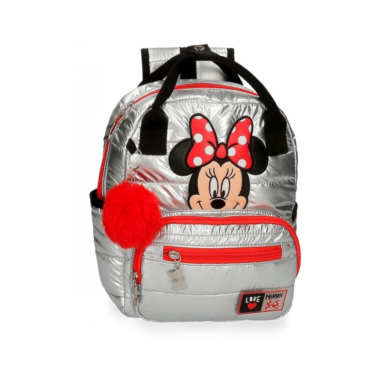 MINI ZAINO MINNIE MY PRETTY BOW MINNIE DISNEY 21X28X11CM TRAPUNTATO  ZAINETTO TEMPO LIBERO LOVE TOPOLINA + GADGET - Parole e Pensieri