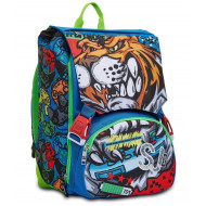 ZAINO SCUOLA ESTENSIBILE SJ GANG ANIMALI FANTASY BOYS27X41X22CM UNO ZAINO PIENO DI SORPRESE CHE GIOCA CON TE SEVEN ITALY