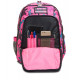 ZAINO ORGANIZZATO ADVANCED STARBRIGHTING GIRL 43X31X26CM 2 ZIP 2 TASCHE C/ZIP BLU MULTICOLOR GARANZIA 4 ANNI SEVEN ITALY