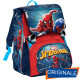 ZAINO SCUOLA ESTENSIBILE SPIDER MAN WALL CRAWLER MARVEL 27X41X22CM ZAINO UOMO RAGNO ORIGINAL BLUE RED SEVEN ITALY