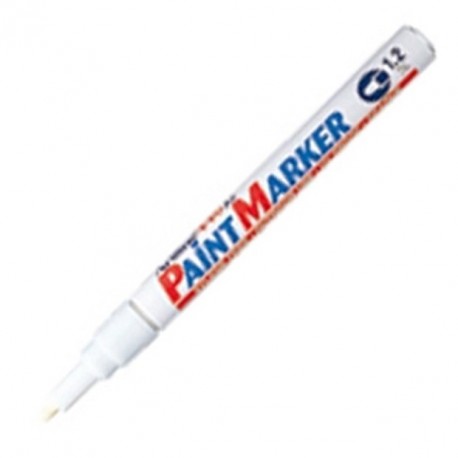 PENNARELLO BIANCO PERMANENTE INDELEBILE PER TUTTE LE SUPERFICI PAINT MARKER PUNTA 1.2MM.440XF