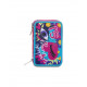 ASTUCCIO SCUOLA 3 ZIP SJ GANG FACCE DA SJ GIRL CONTENUTO MASSIMA QUALITÀ 45PZ.FRIXION/GIOTTO/PRITT/LYRA.DA SEVEN ITALY