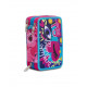 ASTUCCIO SCUOLA 3 ZIP SJ GANG FACCE DA SJ GIRL CONTENUTO MASSIMA QUALITÀ 45PZ.FRIXION/GIOTTO/PRITT/LYRA.DA SEVEN ITALY