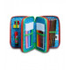 ASTUCCIO SCUOLA 3 ZIP A LIBRO SJ GANG ANIMALI DINOSAURO COMPLETO 45 PEZZI GIOTTO/FRIXION PILOT/LYRA.SEVEN JUNIOR ITALY