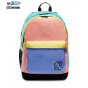 ZAINO SCUOLA ORGANIZZATO FEDEZ ZAINETTO 2 ZIP + TASCA C/ZIP 45X32X13+5CM MULTICOLOR SCHIENALE EBASE NERO DA SEVEN ITALY