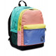 ZAINO SCUOLA ORGANIZZATO FEDEZ ZAINETTO 2 ZIP + TASCA C/ZIP 45X32X13+5CM MULTICOLOR SCHIENALE EBASE NERO DA SEVEN ITALY