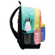 ZAINO SCUOLA ORGANIZZATO FEDEZ ZAINETTO 2 ZIP + TASCA C/ZIP 45X32X13+5CM MULTICOLOR SCHIENALE EBASE NERO DA SEVEN ITALY