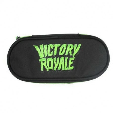 ASTUCCIO SCUOLA OVALE ORGANIZZATO FORTNITE VICTORY ROYAL BLACK 22X11X7CM 1ZIP PRODOTTO UFFICIALE DA PANINI SCUOLA ITALY