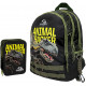 SCHOOL PACK ASTUCCIO 3 ZIP A LIBRO45PZ +ZAINO SCUOLA ORGANIZZATO 3ZIP JURASSIC WORLD ANIMAL TRACKER 43X32X17CM.GUT ITALY