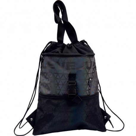 SACCA COULISSE LEVEL UP CON TASCHE INTERNE ED ESTERNE 32 X 41 CM ZAINETTO MULTIUSO