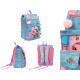 ZAINO SCUOLA ESTENSIBILE NANANA SURPRISE NA!NA!NA! AZZURRO E ROSA CON ORECCHIE ROSA 42X30X12+8CM GIOCHI PREZIOSI ITALY