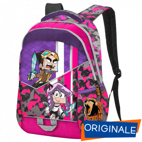 ZAINO ORGANIZZATO ANNA LYON GAMER ORIGINAL MULTICOLOR 42X32X15CM 2 ZIP ZAINO SCUOLA E TEMPO LIBERO PANINI SCUOLA ITALY