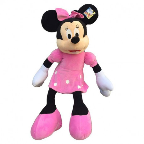 PELUCHE MINNIE MOUSE 80CM DISNEY YUNIOR ORIGINAL PUPAZZO SOFT MINNIE OPEN MOUTH PELUCHE TOPOLINA GIGANTE MORBIDO.PTS