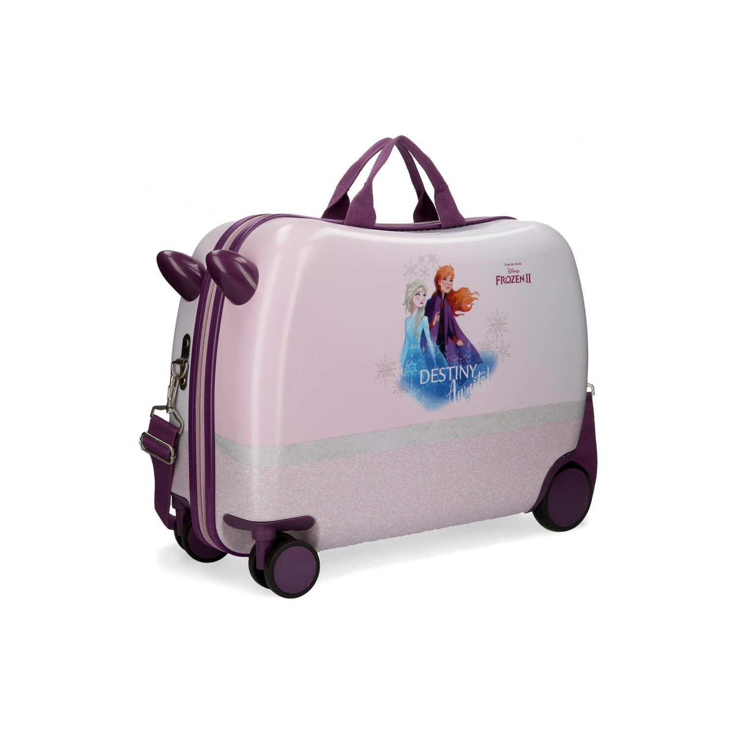 TROLLEY DA VIAGGIO CAVALCABILE FROZEN PRINCIPESSA DISNEY 4 RUOTE VALIGIA  BAG.A MANO 50X38X20CM+TRACOLLA+CORDA TRAINO - Parole e Pensieri