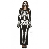 VESTITO SCHELETRO ADULTO HALLOWEEN LADY SKELETON ADULTA