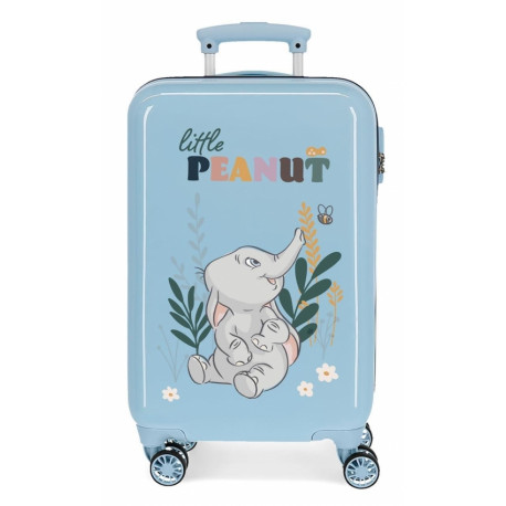 TROLLEY DA VIAGGIO DUMBO DISNEY RIGIDO ABS4RUOTE 37X55X20CM VALIGIA ELEFANTINO BAGAGLIO A MANO CHIUSURE A COMBINAZIONI