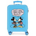 TROLLEY DA VIAGGIO MICKEY & MINNIE THATSEASY DISNEY RIGIDO ABS4RUOTE 37X55X20CM VALIGIA BAGAGLIO A MANO CHIUS.A COMBINAZ