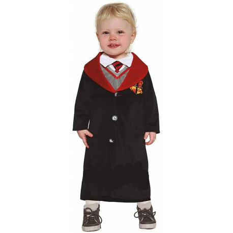 COSTUME MAGO STUDENTE DI MAGIA 12/18MESI TUNICA+CAMICIA C/GILET CRAVATTA VESTITO CARNEVALE A TEMA HARRY POTTER NO ACCESS