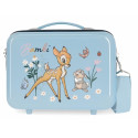 BEAUTY CASE DA VIAGGIO ABS BAMBI BEFORE THE BLOOM DISNEY ORIGINAL VALIGIA29X21X15CM TRACOLLA+FASCIA AGGANCIO PER TROLLEY